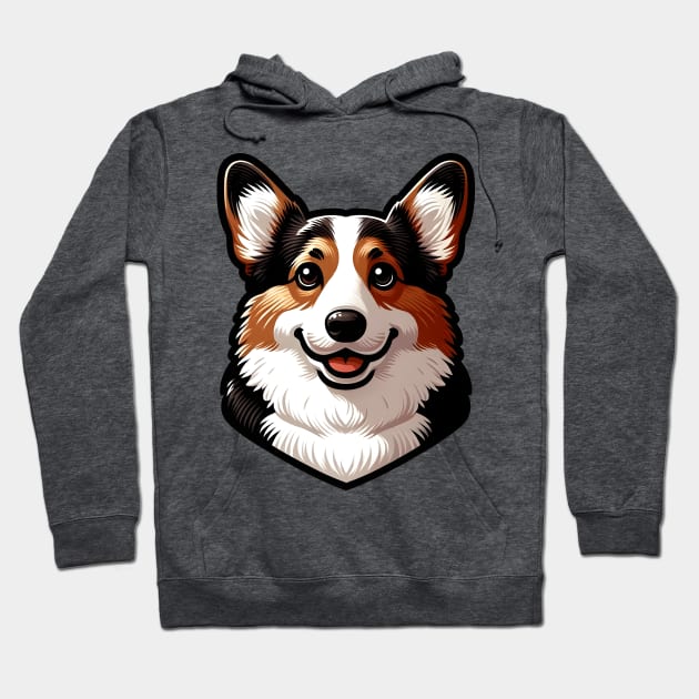 Tricolor Corgi Hoodie by OddHouse